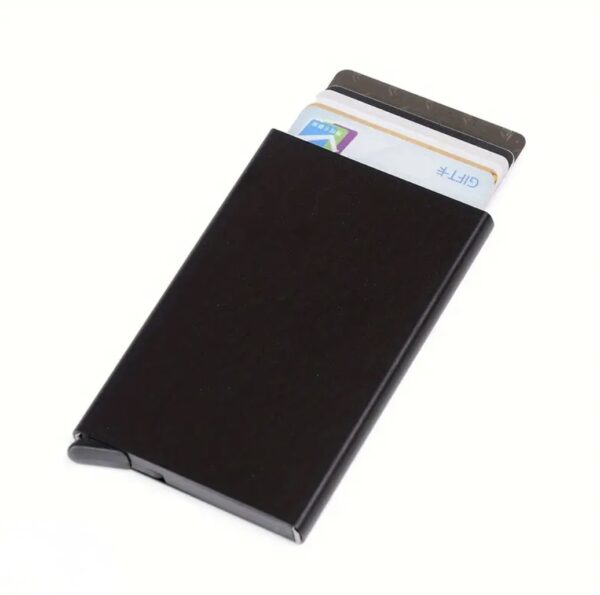 Tarjetero de aluminio para hasta 6 tarjetas 💳