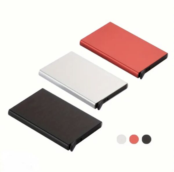 Tarjetero de aluminio para hasta 6 tarjetas 💳