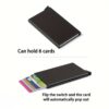 Tarjetero de aluminio para hasta 6 tarjetas 💳